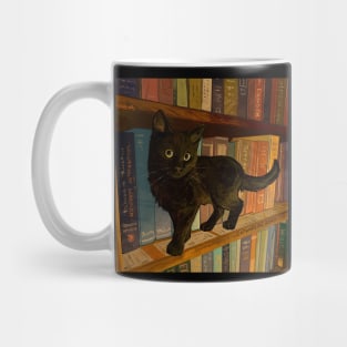 Little Library Cat Mug
